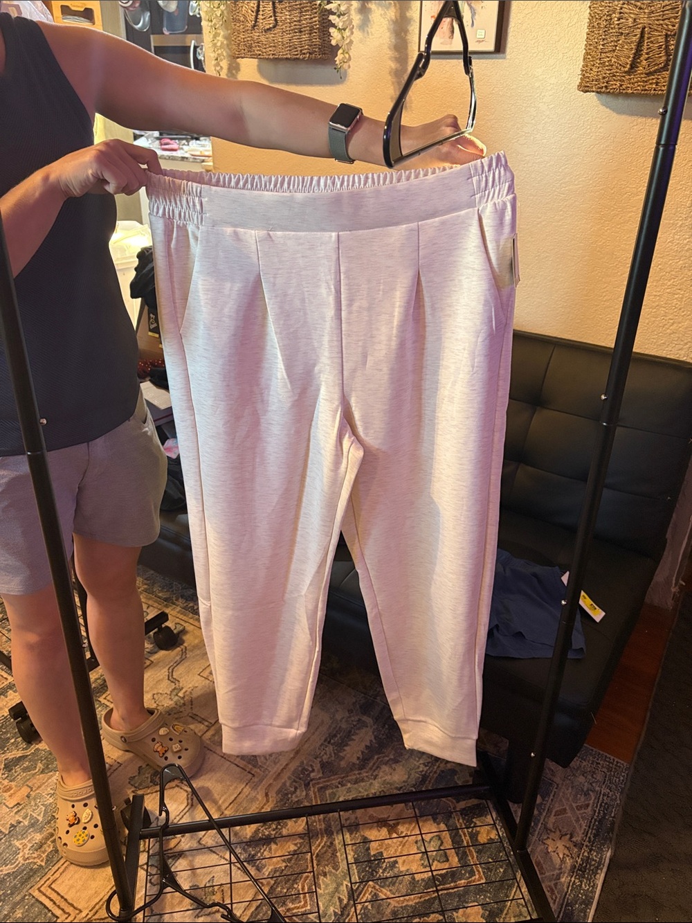 Avia Light Gray Track Jogger Pants